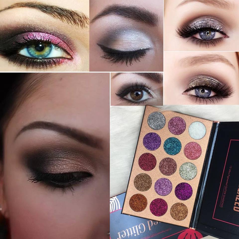 BEAUTY GLAZED™ 15 COLORS GLITTER MAKEUP